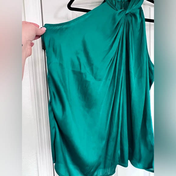 Torrid Satin Knot Front High Neck Tank - Picture 7 of 9